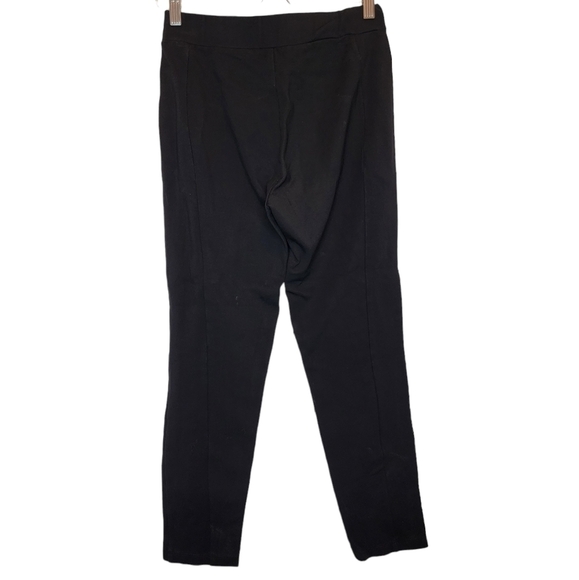 1.STATE‎ Front Slit Ankle Pants Seamed Black Women's Sz Small Minimalist Classic - Picture 5 of 13